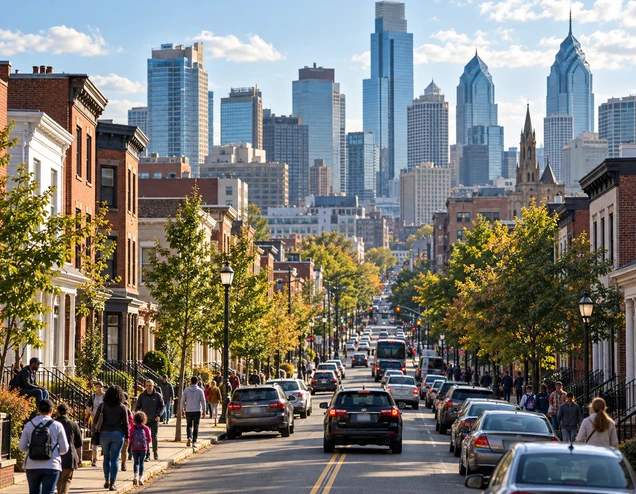 American neighborhood and local community