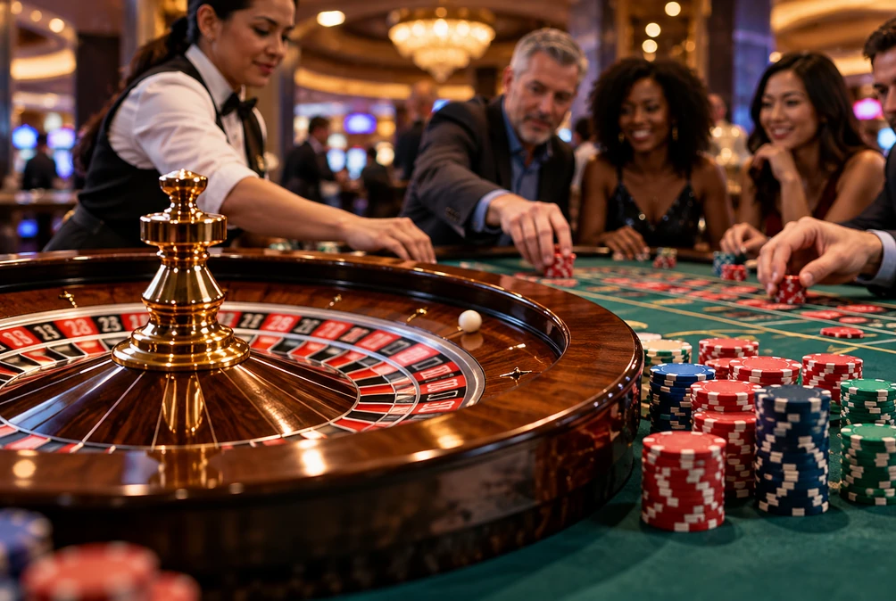 Physical roulette equipment illustrating casino-game integrity and player risk.