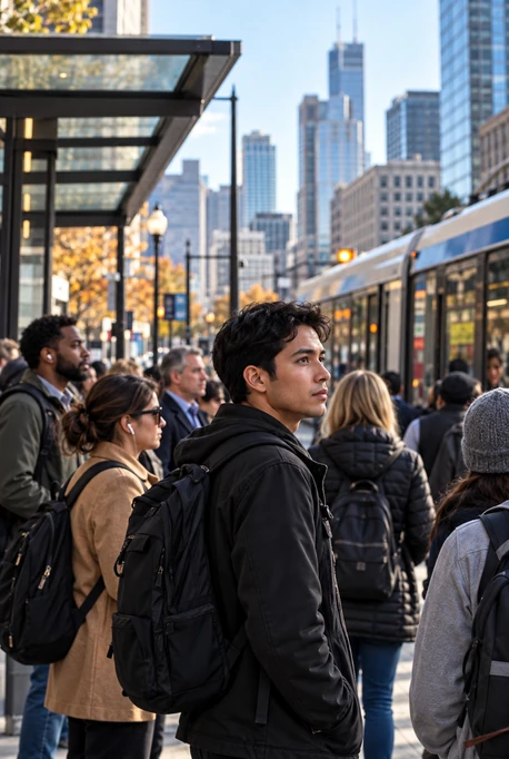 American commuters navigating access to jobs and public transport.